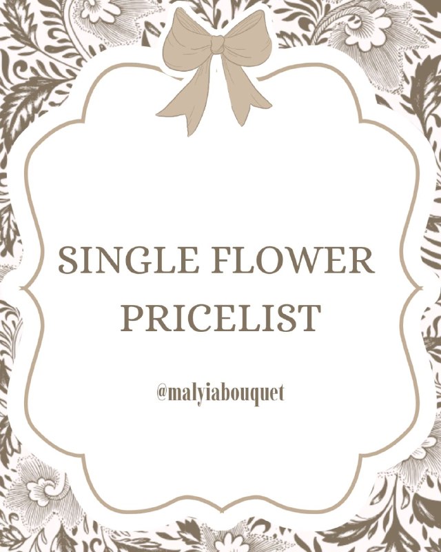 Single Flower Pricelist